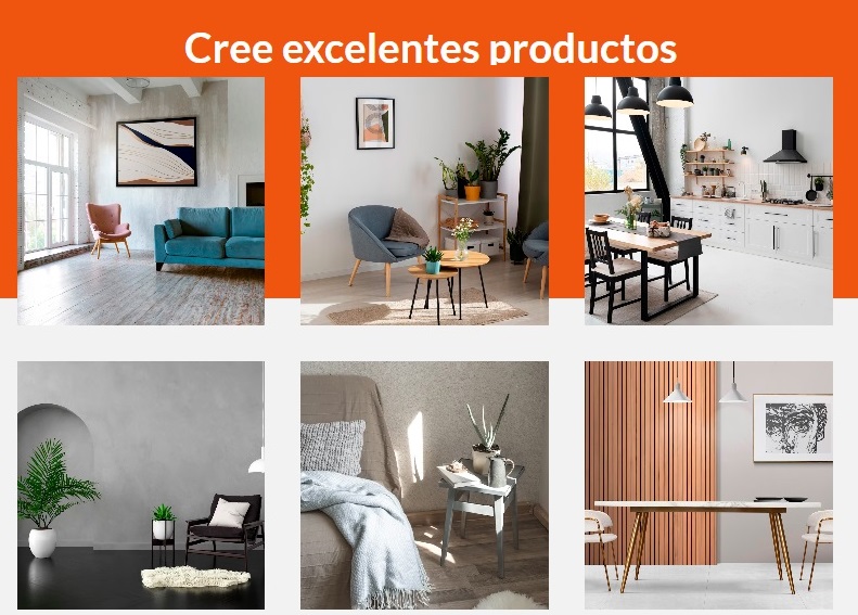 una galeria con fotos del usuario